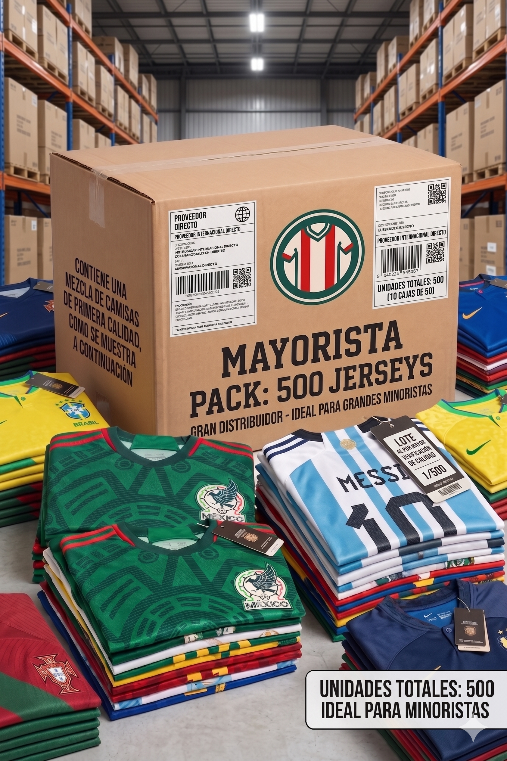 Paquete mayorista 500 Piezas